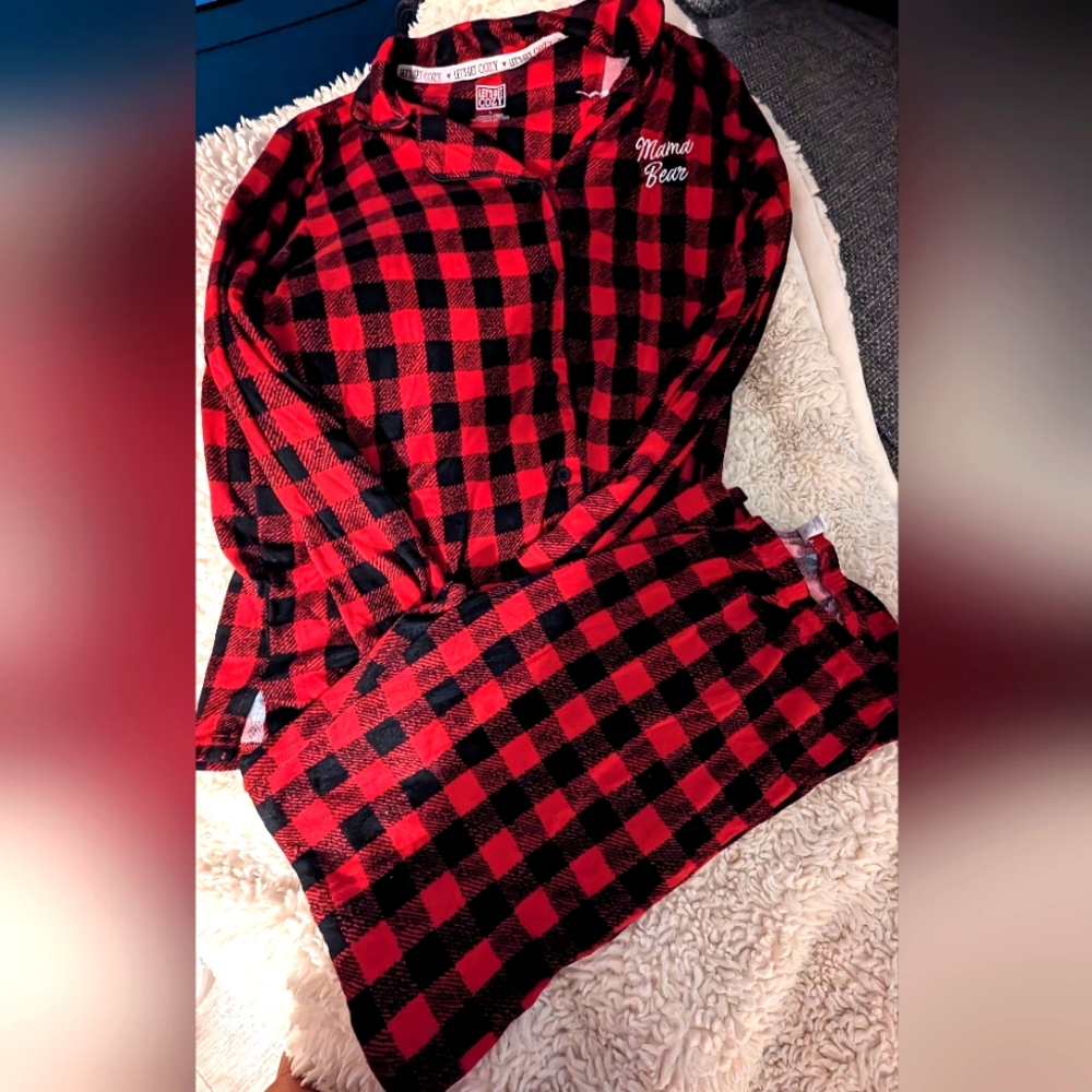 💚 3 for $25 Let's Get Cozy Size Large Mama Bear Pajamas